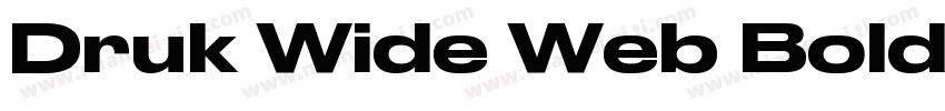 Druk Wide Web Bold Regular字体转换
